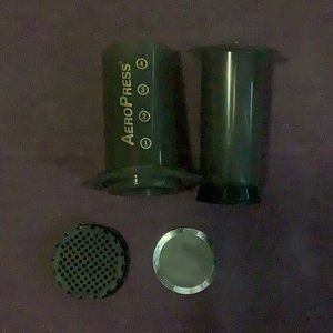 Aero press with metal filter